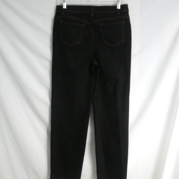 ALIA | size 12 | Black Denim With Contrasting Front and Back Stitching | NWOT - Picture 9 of 16